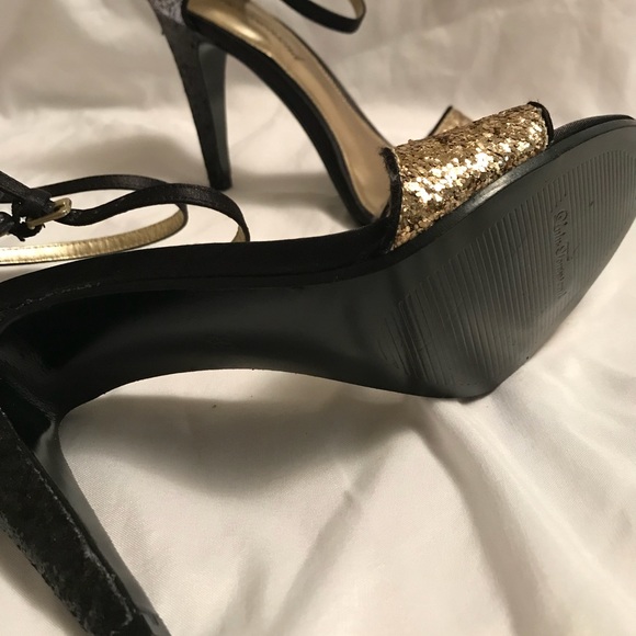 Lulu Townsend Gold heels size 8.5 - Picture 4 of 6